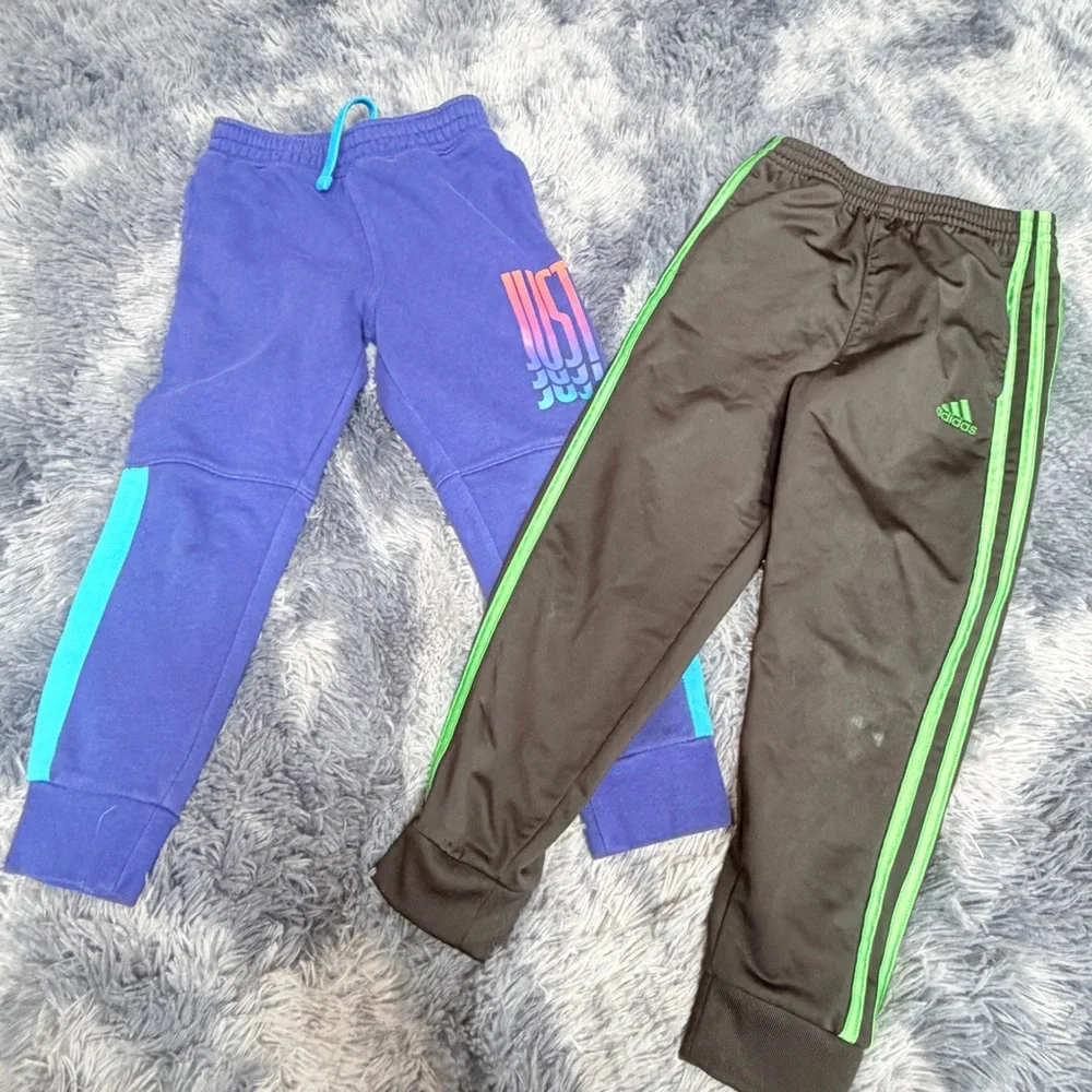 Boys athletic bundle joggers sweatpants nike, adidas, puma, champion 4T - 6T